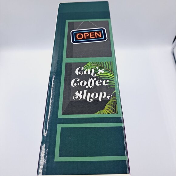 Coffee Shop Bistro Cat or Small Animal Playhouse with Cardboard Scratching Board - Picture 4 of 6